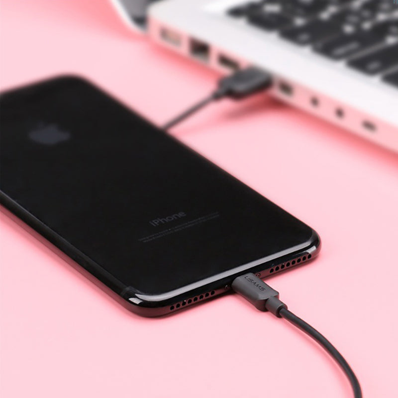 Кабель Usams US-SJ097 Lightning cable 1m Чорний