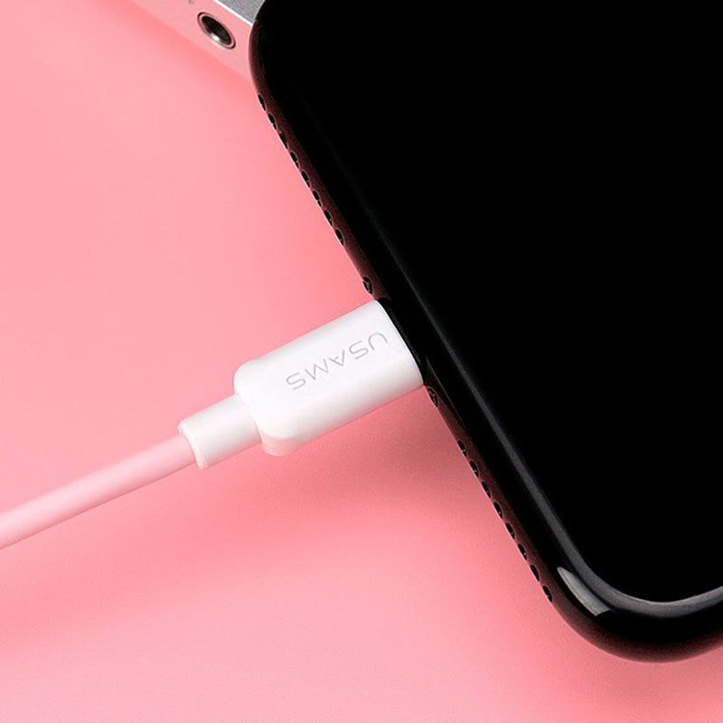 Кабель Usams US-SJ097 Lightning cable 1m Білий