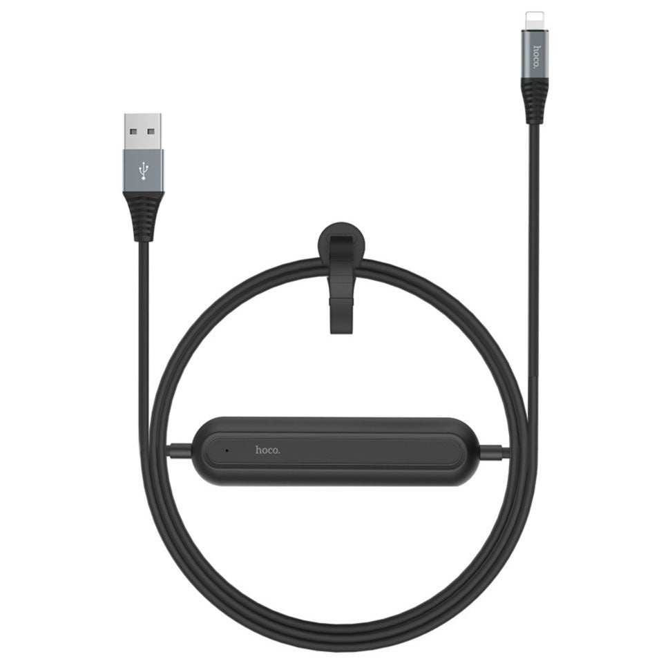 Кабель Hoco U22 USB Lightning U Bei Power Bank 2000mAh 1.2m Чорний