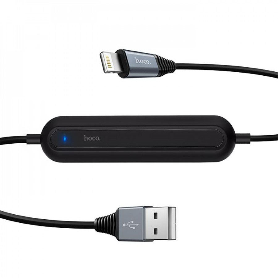 Кабель Hoco U22 USB Lightning U Bei Power Bank 2000mAh 1.2m Чорний