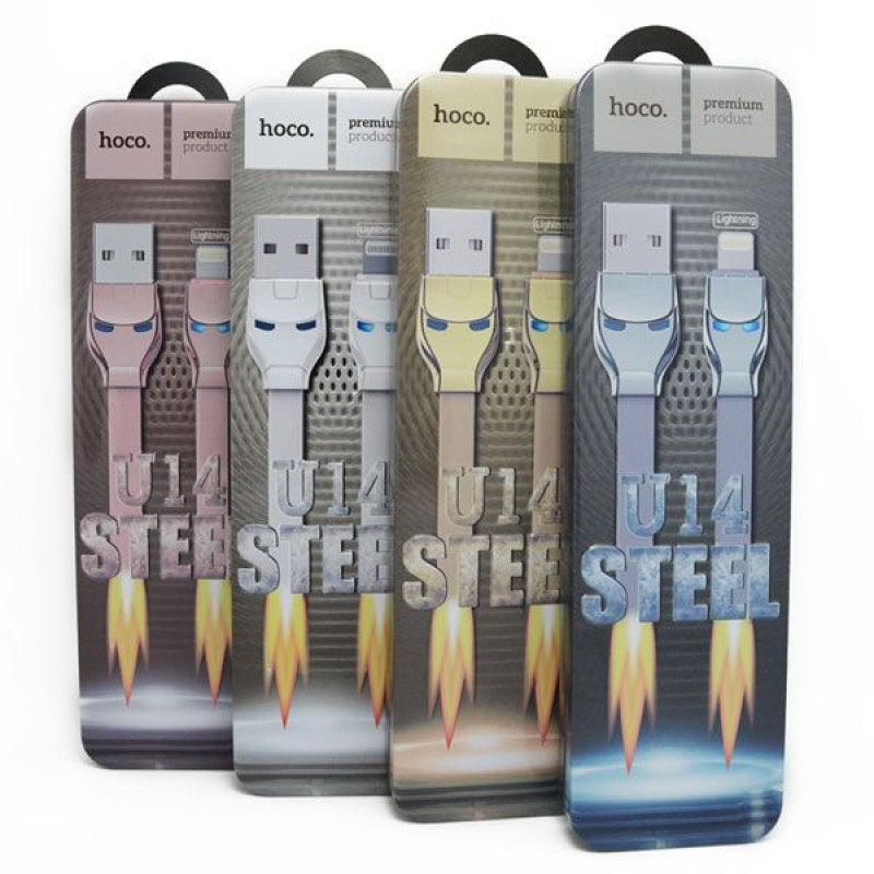 Кабель Hoco U14 Steel man Type-C Білий