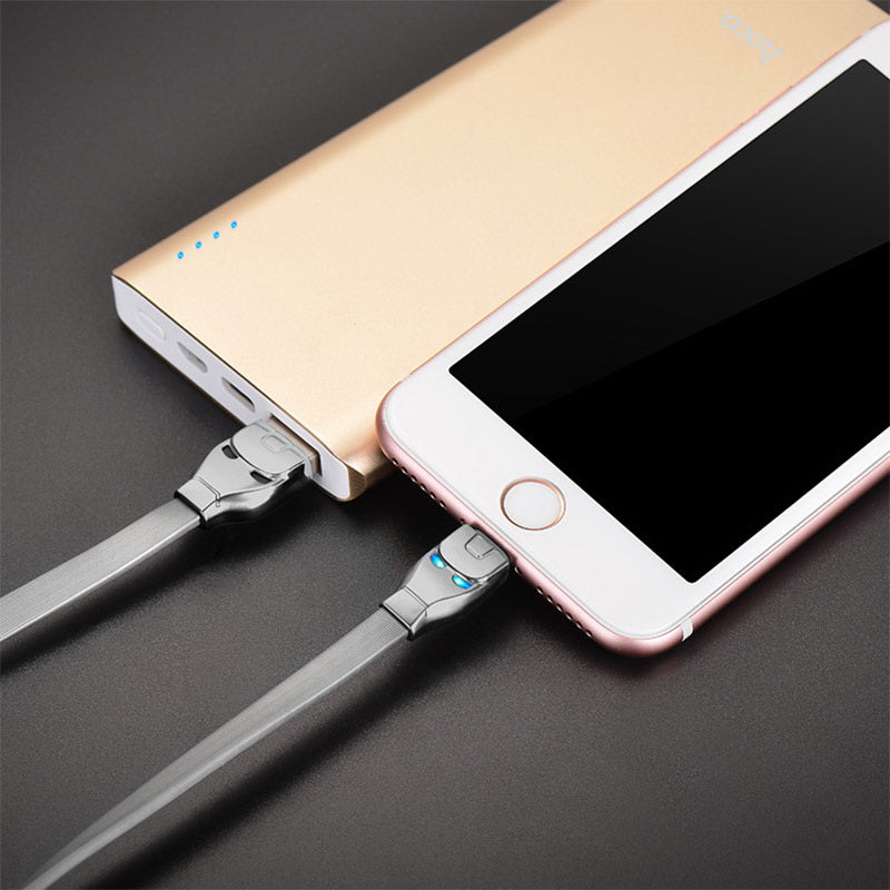 Кабель Hoco U14 Steel Micro USB Cable 1.2 м Gray