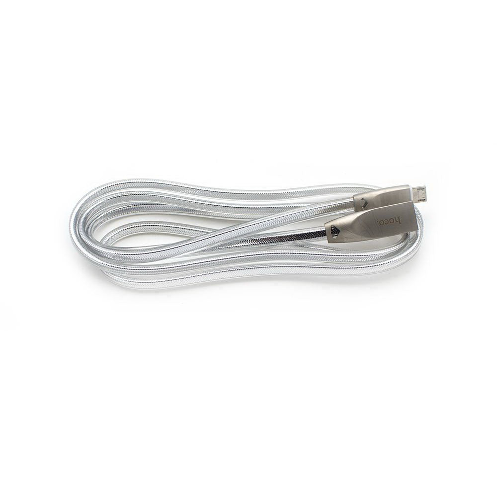 Кабель Hoco U9 JELLY KNITTED Lightning-USB 2m Steel