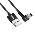 Кабель USB Type-C Hoco U20 Magnetic Absorption L Shape 1m Black