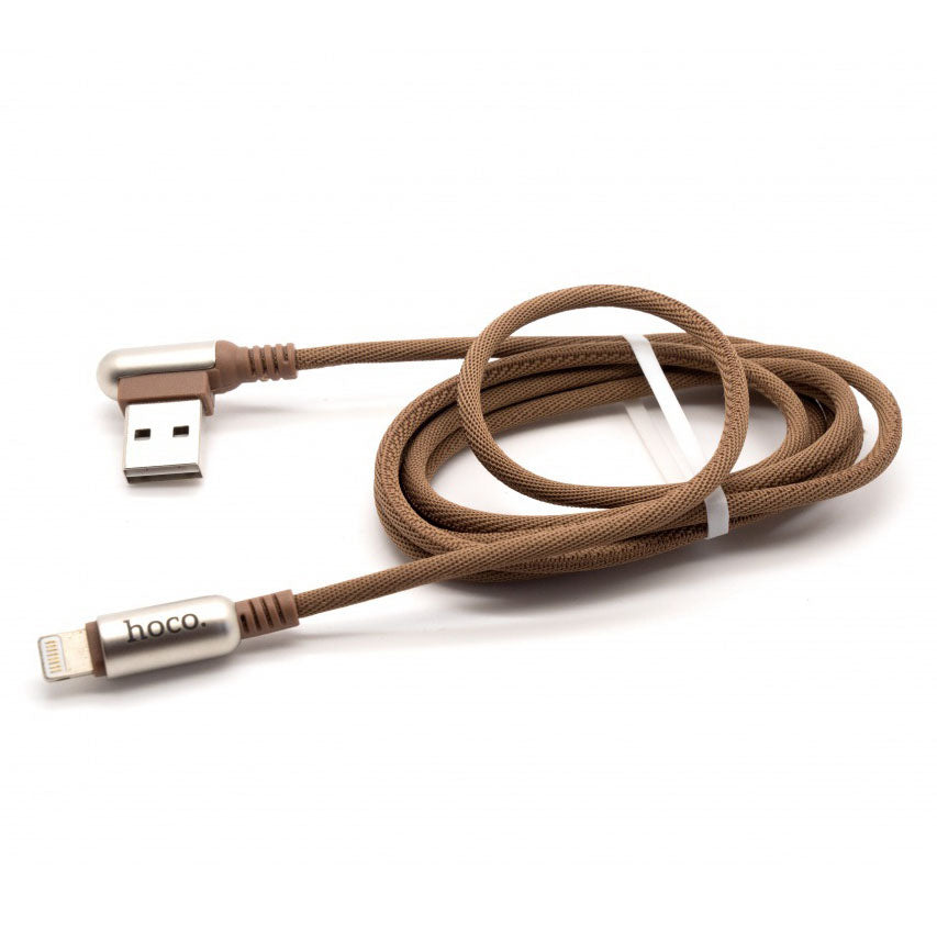 Кабель Hoco U17 USB Lightning Capsule 1.2M Coffe