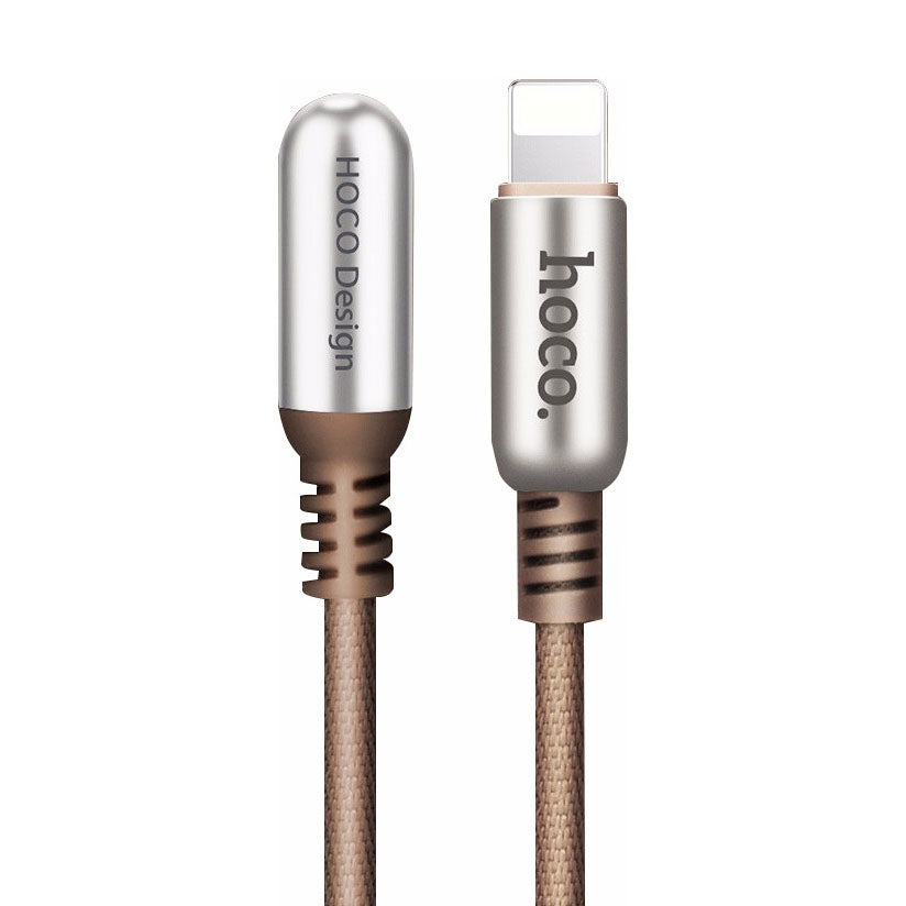 Кабель Hoco U17 USB Lightning Capsule 1.2M Coffe