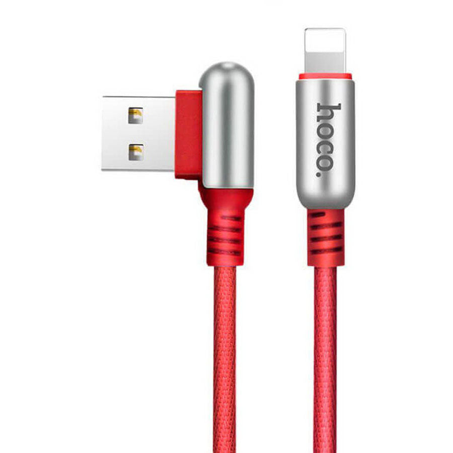 Кабель Hoco U17 USB Lightning Capsule 1.2M Red