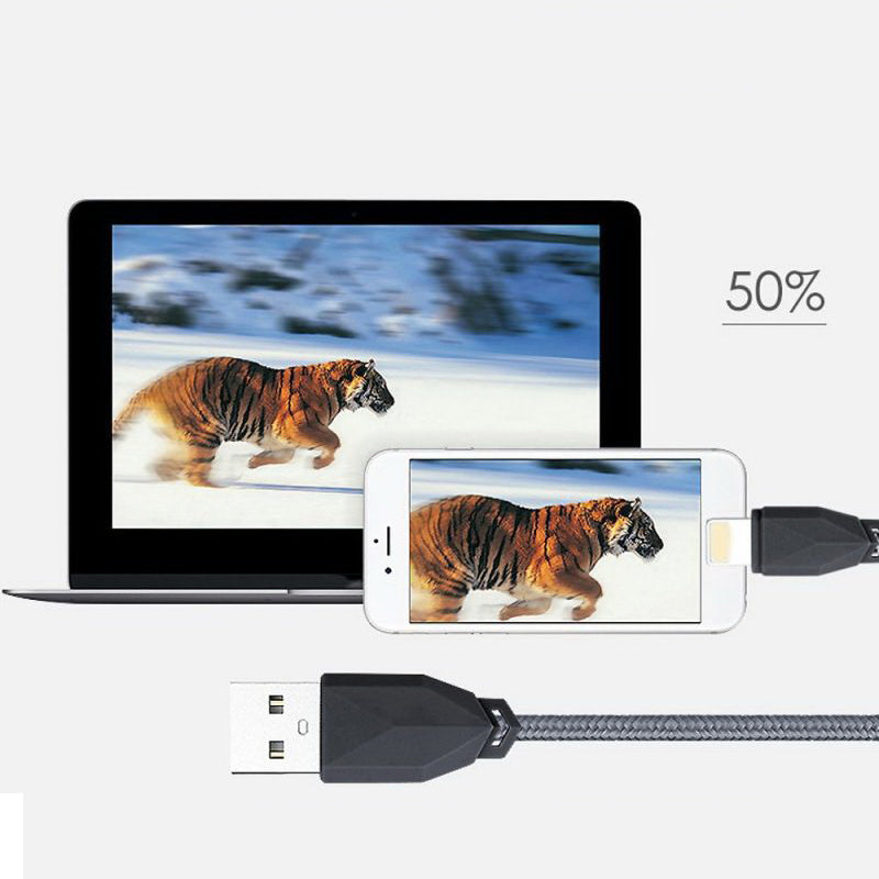 Кабель USB Lightning Awei CL-981 для Apple iPhone Білий