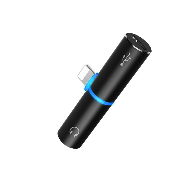 Перехідник Hoco LS4 T tower Lightning digital audio converter 2A Black
