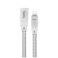 Кабель Hoco U11 REFLECTIVE KNITTED Lightning-USB Silver