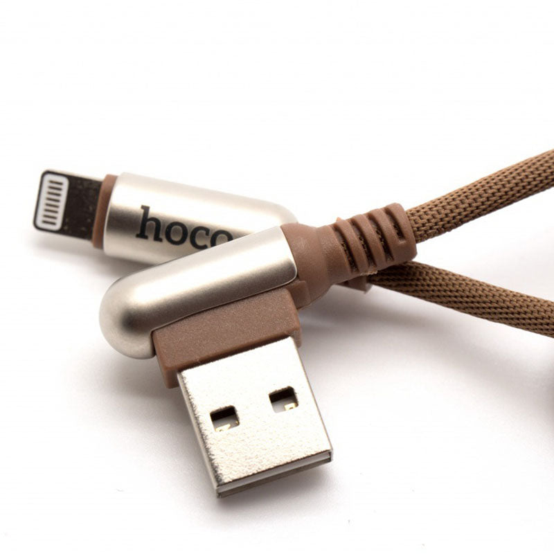 Кабель Hoco U17 USB Lightning Capsule 2M Coffe