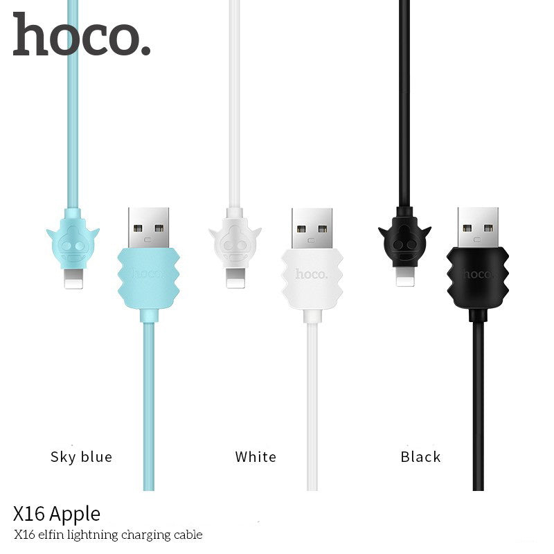 Кабель USB Hoco X16 Lightning iPhone Небесно-блакитний