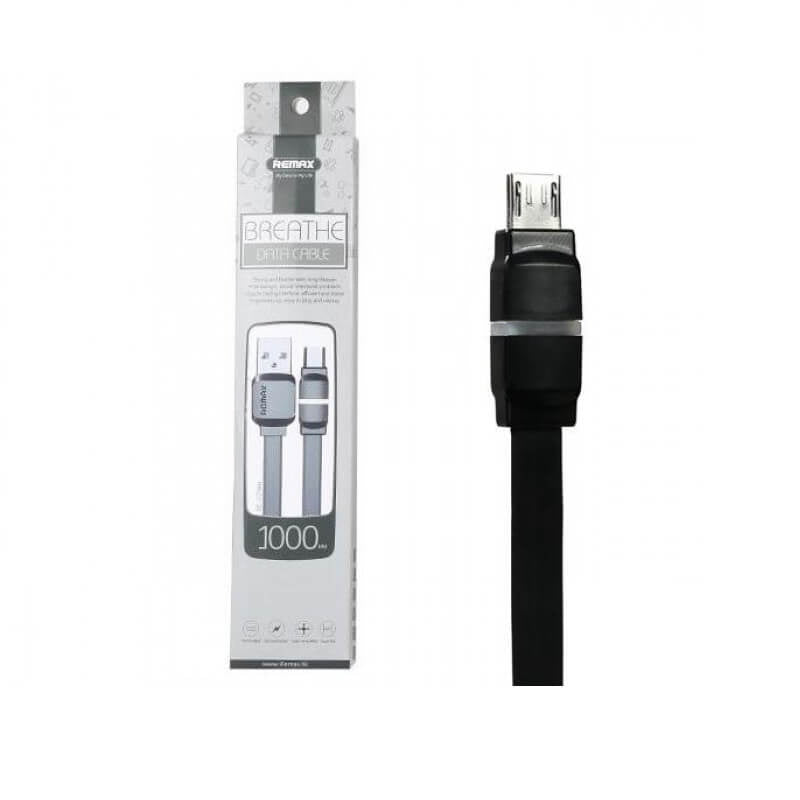 Кабель Remax RC-029m Breathe microUSB-USB 1m Чорний