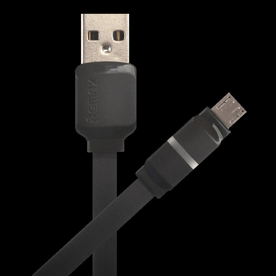 Кабель Remax RC-029m Breathe microUSB-USB 1m Чорний