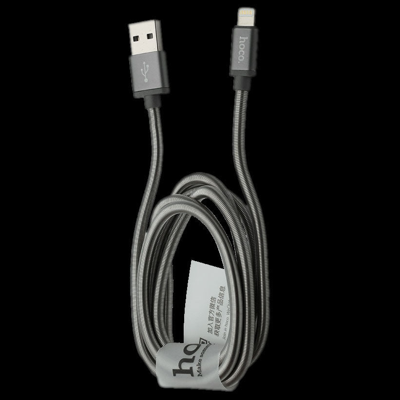 Кабель USB Hoco U5 Lightning Full-Metal 1.2m Tarnish