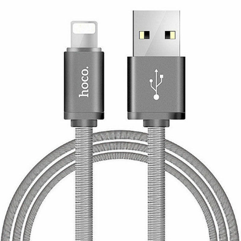 Кабель USB Hoco U5 Lightning Full-Metal 1.2m Tarnish