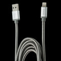 Кабель USB Hoco U5 Lightning Full-Metal 1.2m Silver