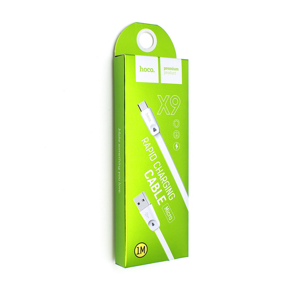 Кабель Hoco X9 microUSB 1m White