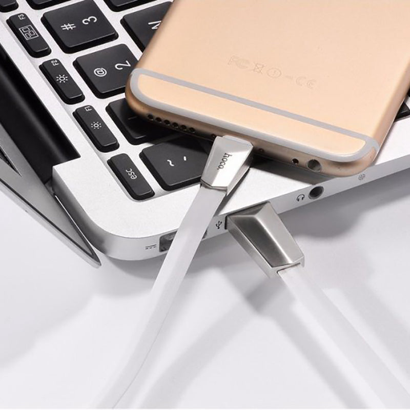 Кабель USB Lightning Hoco X4 Zinc Alloy Rhombic 1.2m Black