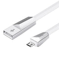 Кабель Hoco X4 Zing Alloy microUSB-USB Білий