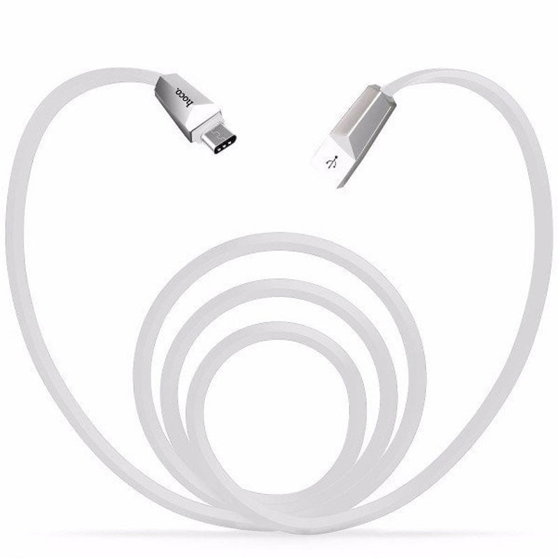 Кабель Hoco X4 Zing Alloy microUSB-USB Білий
