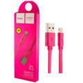 Кабель Hoco X5 Bamboo Lightning для iPhone Pink