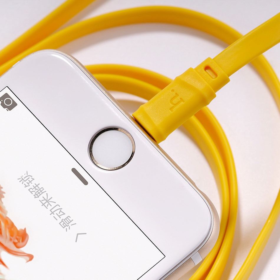 Кабель Hoco X5 Bamboo Lightning для iPhone Yellow