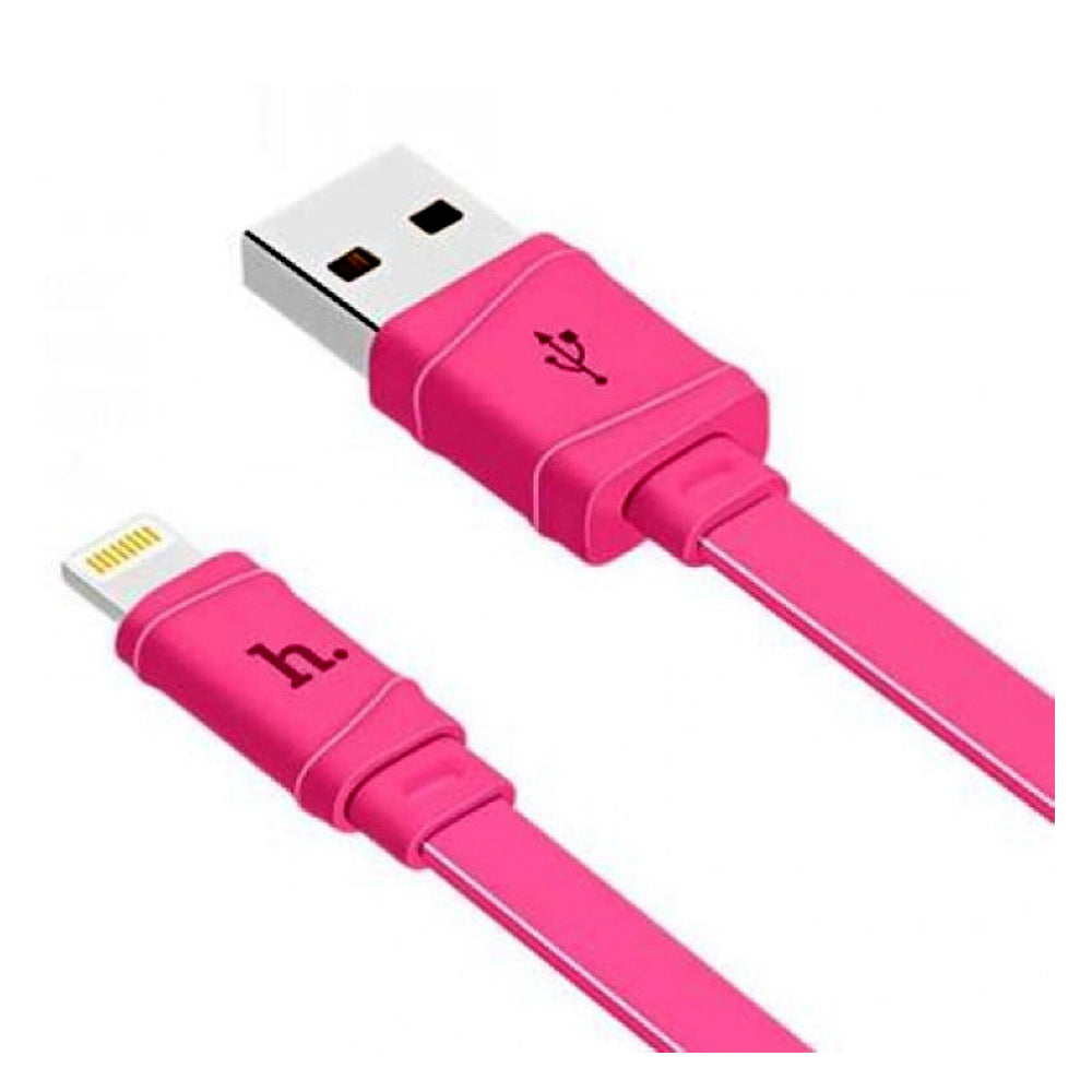 Дата кабель Hoco X5 Bamboo USB to MicroUSB (100см) Рожевий