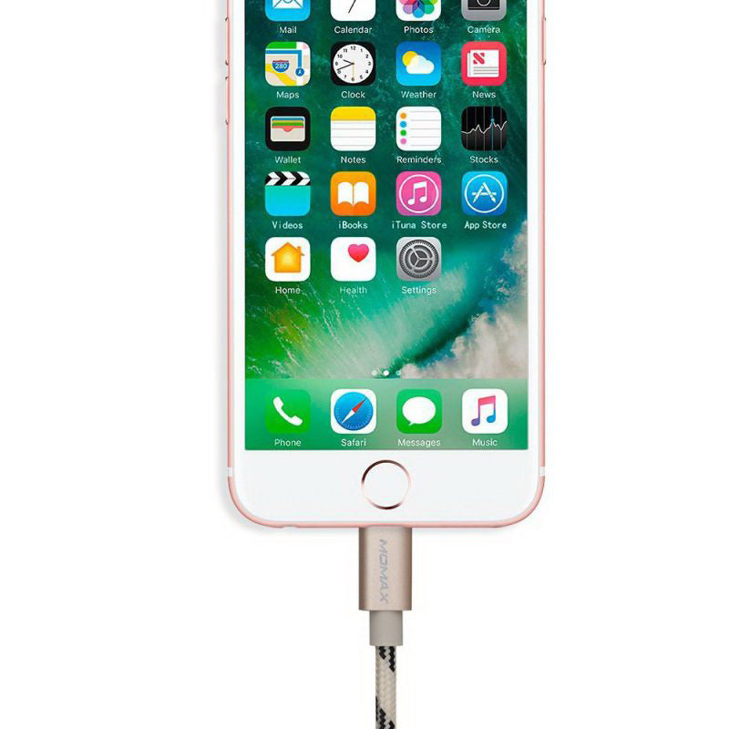 Кабель Momax Elite Lightning Cable 1M Gold