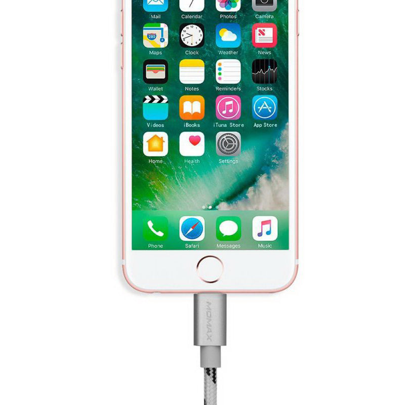 Кабель Momax Elite Lightning Cable 1M Silver