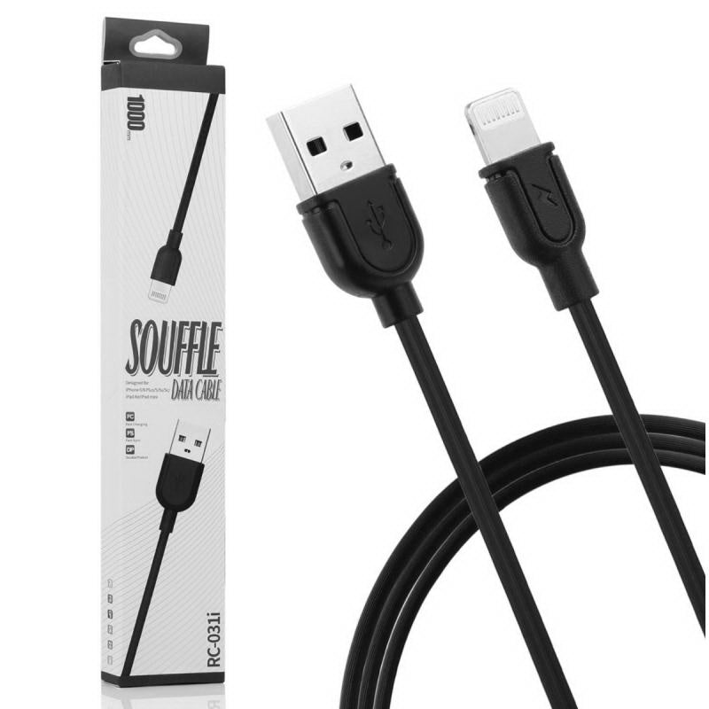Кабель Remax Souffle Lightning RC-31i Black