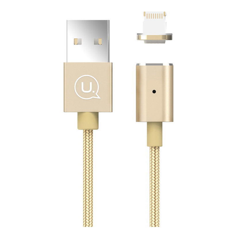 Кабель USB Usams US-SJ132 Магнітний Lightning Золотий