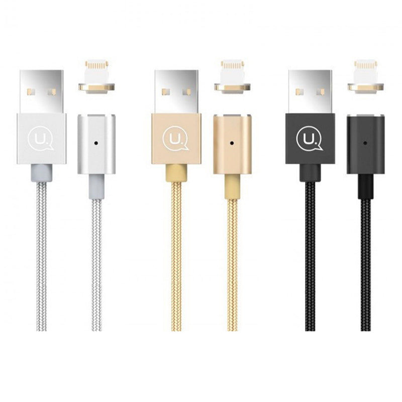 Кабель USB Usams US-SJ132 Магнітний Lightning Золотий