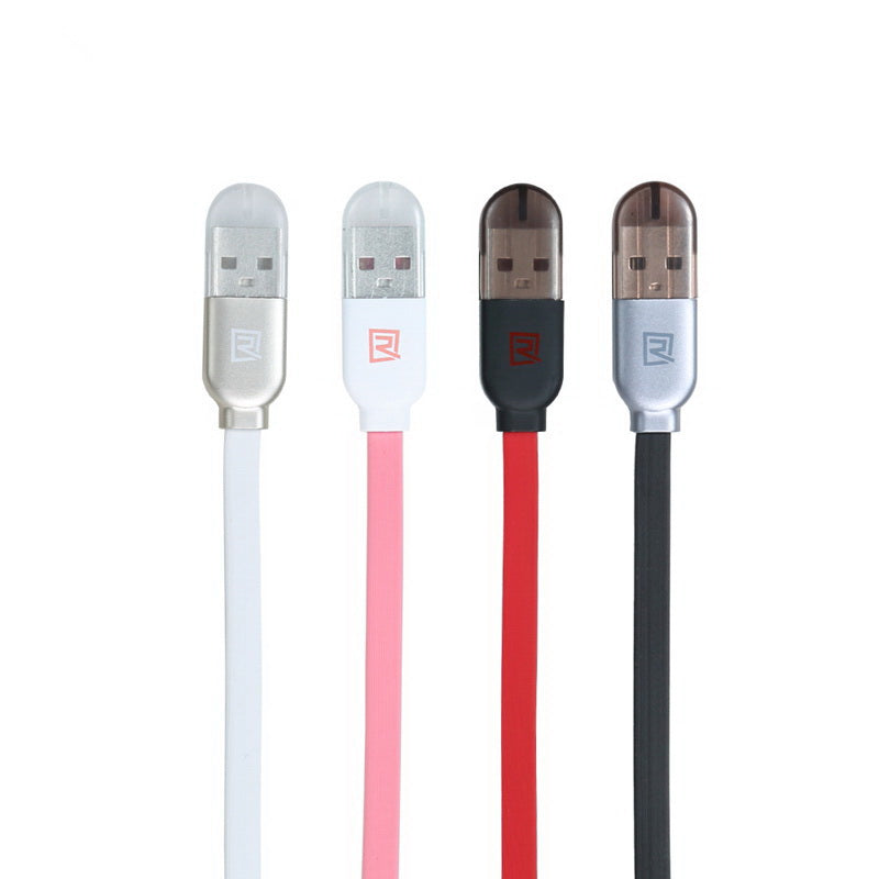Кабель 2-in-1 Remax RC-025T Twins Cable Lightning-microUSB-USB 1m Рожевий