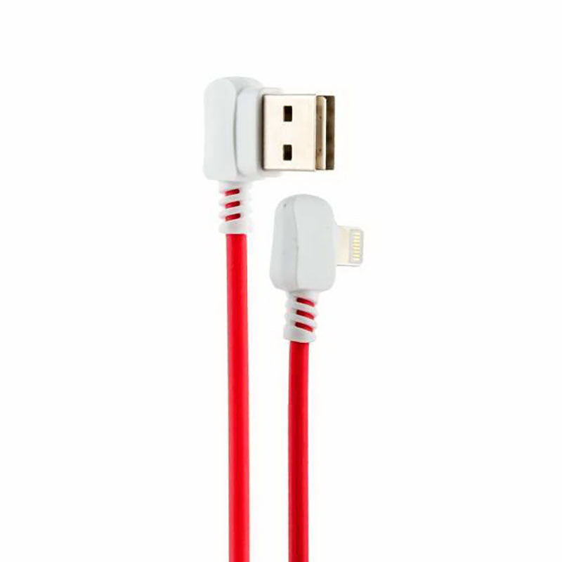 Кабель USB Hoco X19 Enjoy Lightning iPhone Червоний+Білий