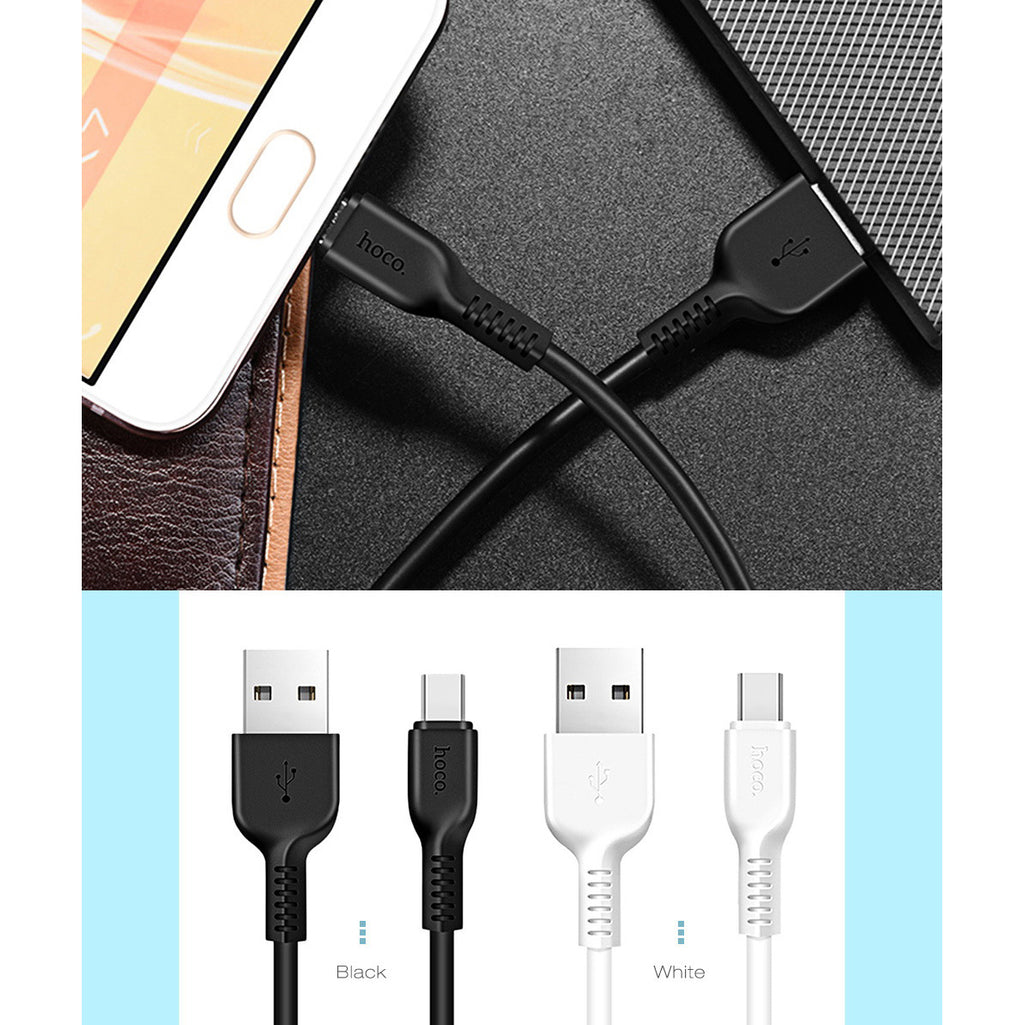 Кабель USB Type-C Hoco X13 Easy Charged 1m Білий