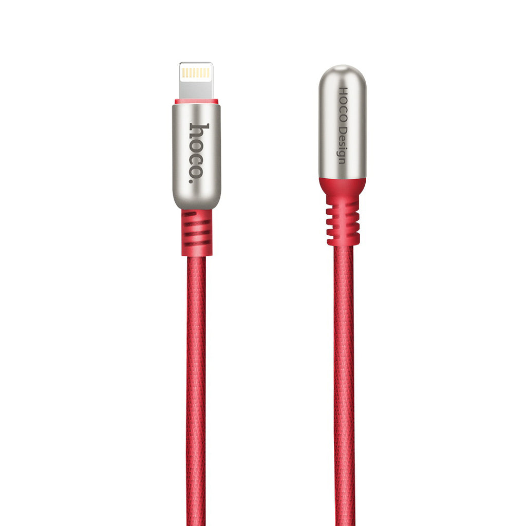 Кабель USB Micro Hoco U17 Capsule L Shape 1.2m Red