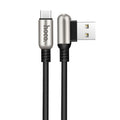 Кабель USB Micro Hoco U17 Capsule L Shape 1.2m Black