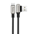 Кабель USB Micro Hoco U17 Capsule L Shape 1.2m Black
