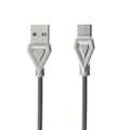 Кабель USB Micro Hoco U25 Golden Armor 1m Metal Сірий