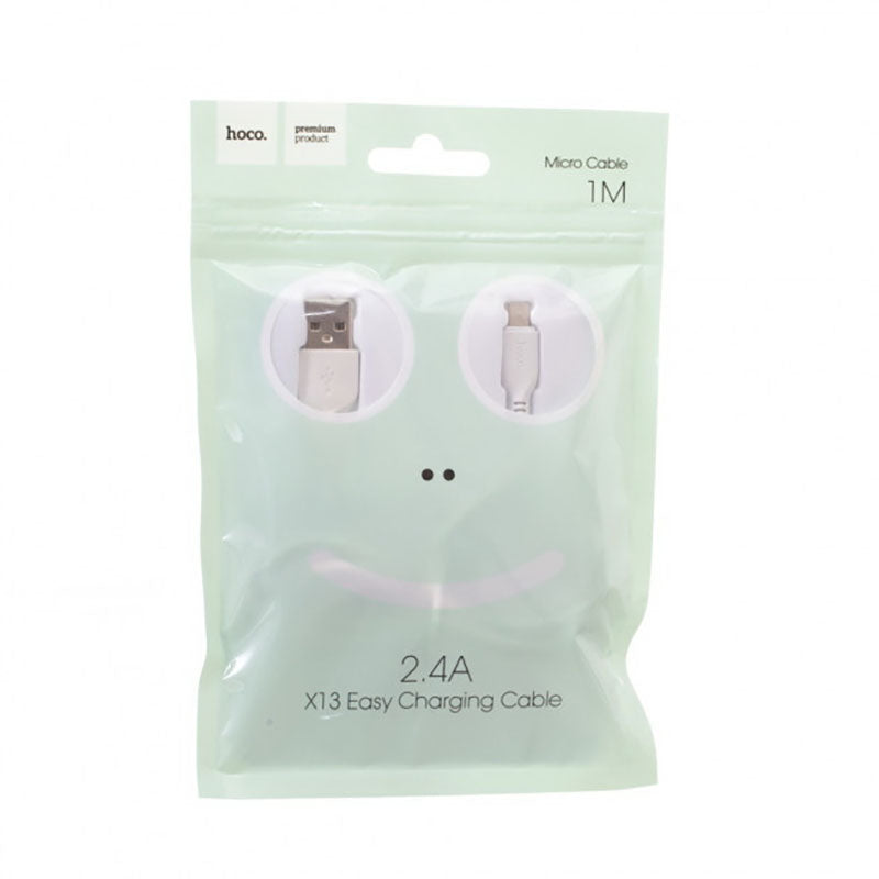 Кабель Hoco X13 Lightning-USB 1m Білий