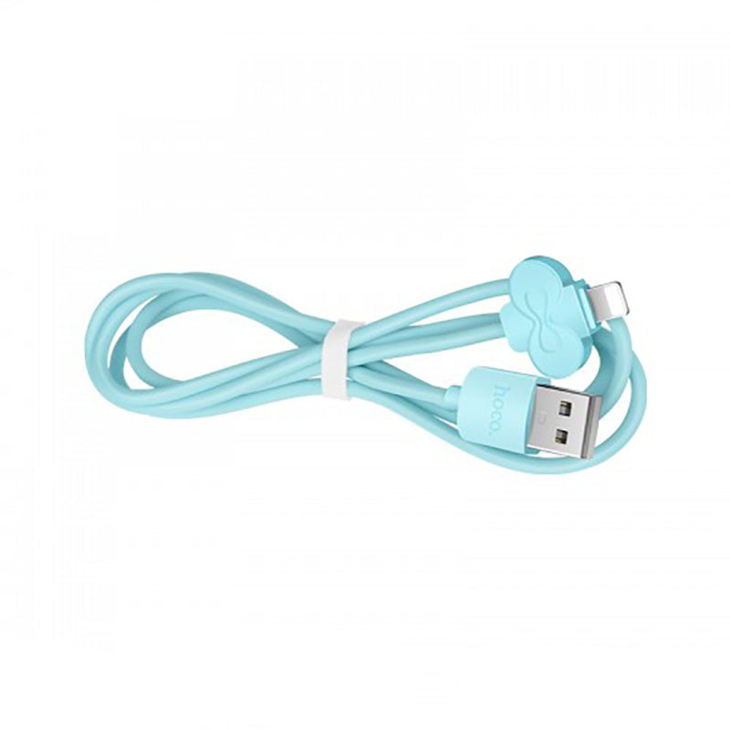 Кабель USB Hoco X18 Butterfly Lightning iPhone Небесно-блакитний