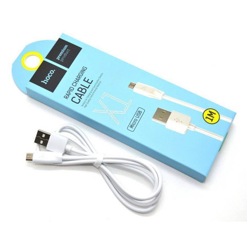 Кабель USB Hoco X1 microUSB 2M Білий