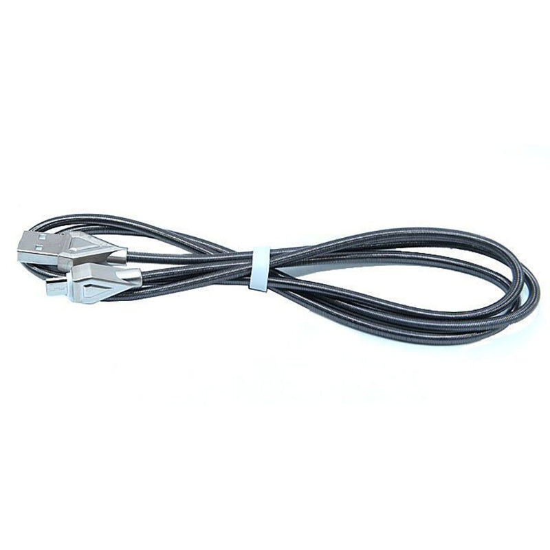 Кабель Hoco U25 Golden Armor Type-C-USB 1m Metal Gray