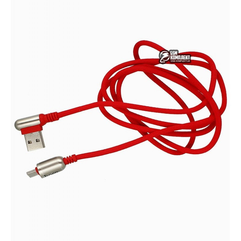 Кабель Hoco U17 Capsule Type-C-USB Червоний