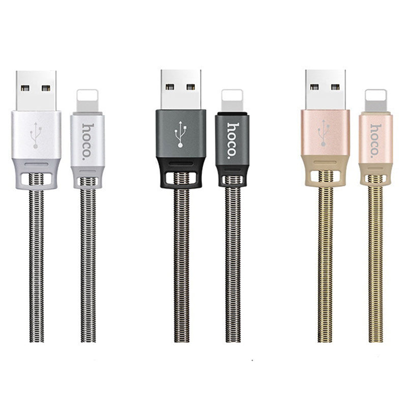 Кабель Hoco U27 Golden Sheild microUSB-USB Сірий