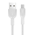 Кабель Hoco X20 Flash Charged Lightning 3м White