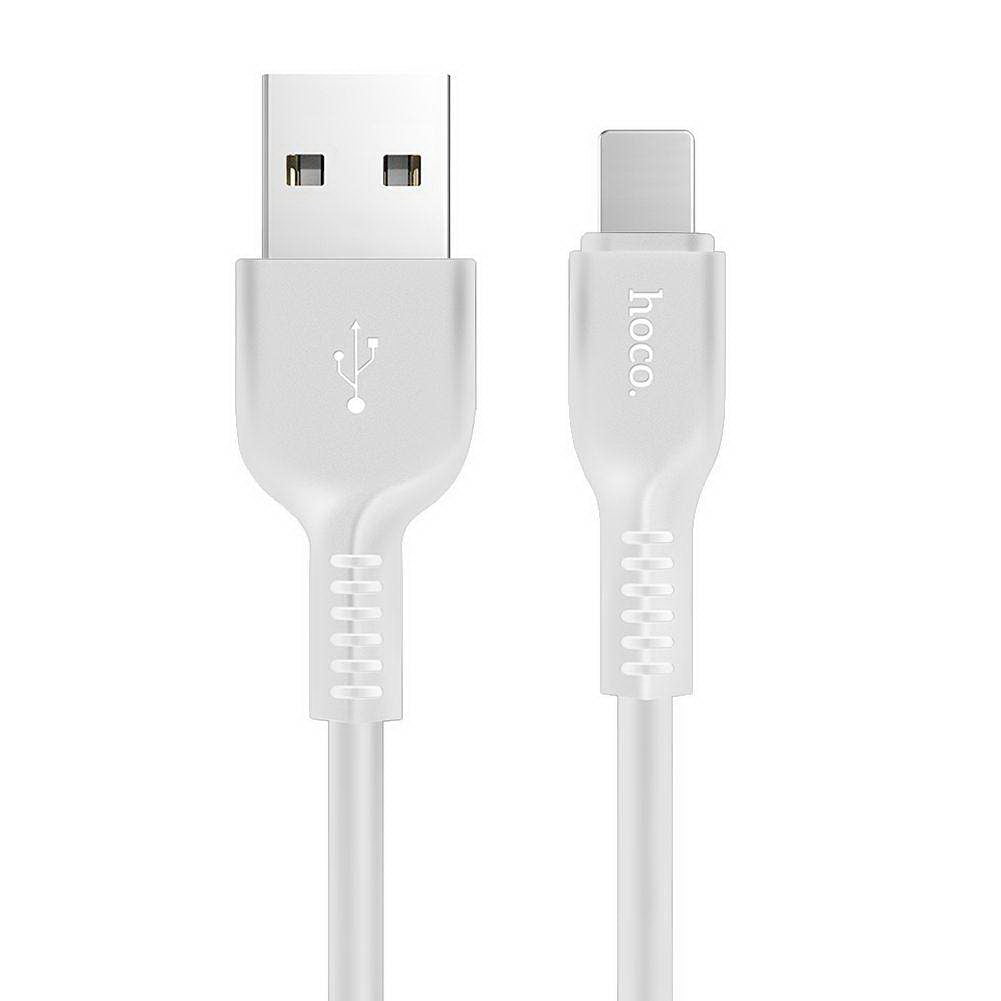 Кабель Hoco X20 Flash Charged Lightning 3м White