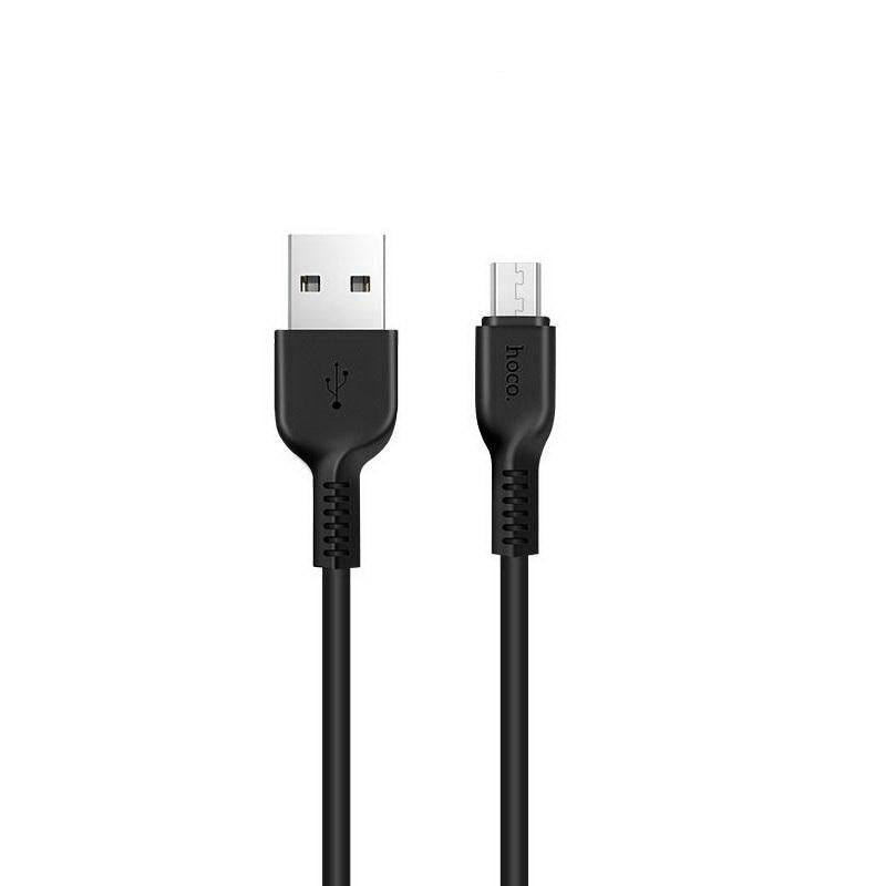 Кабель Hoco X20 microUSB-USB 1m Чорний