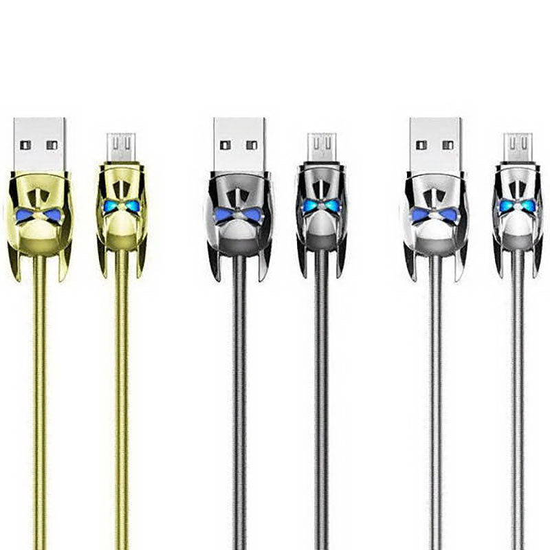 Кабель Hoco U30 USB LIGHTNING Shadow Knight 1.2m Metal Gray